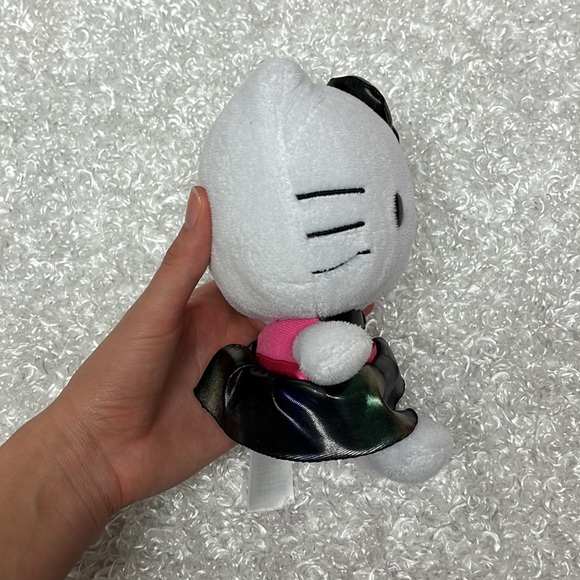 Sanrio collectible hello kitty plush black bow pink dress stuffed animal kawaii - Picture 4 of 8